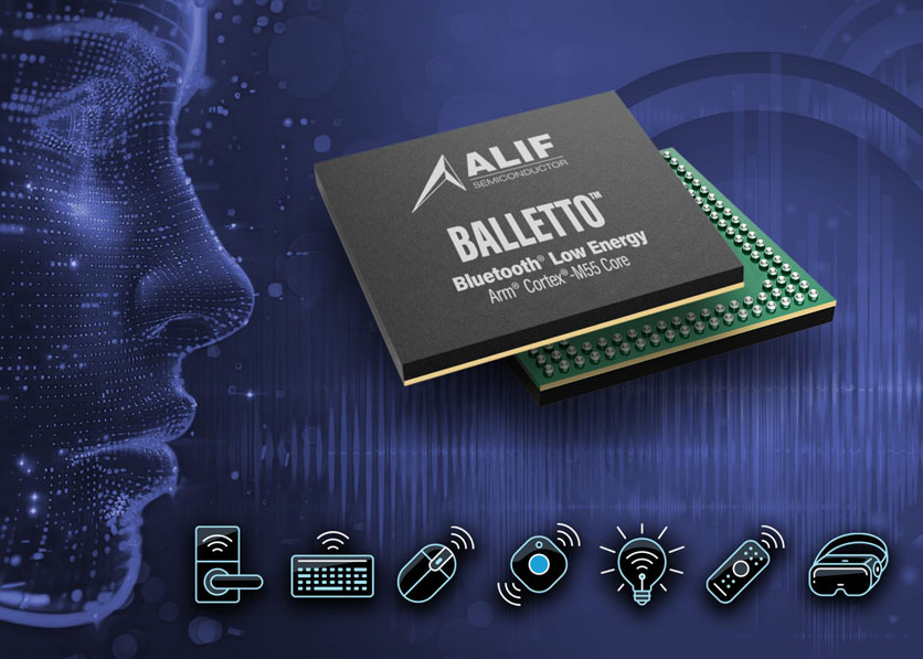  2072/5000 Alif Semiconductor introduces advanced BLE and Matter wireless microcontrollers